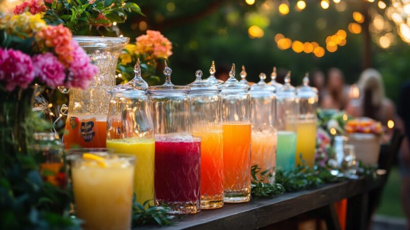 Les boissons sans alcool qui plaisent autant aux enfants qu’aux adultes pour un mariage